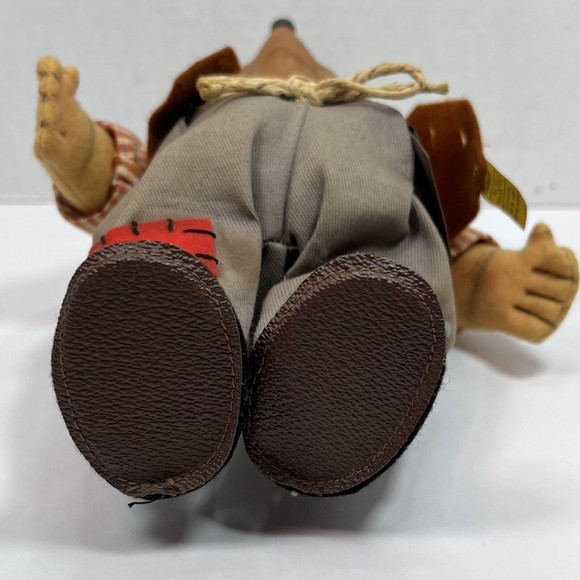 VTG Mecki Steiff Hedgehog Doll Large 10 Inch Germany 1950's Plush Stuffed RARE - Picture 6 of 12